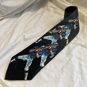 Pascal Necktie Quarterback Football Short Wide Polyester Printed Vintage '98